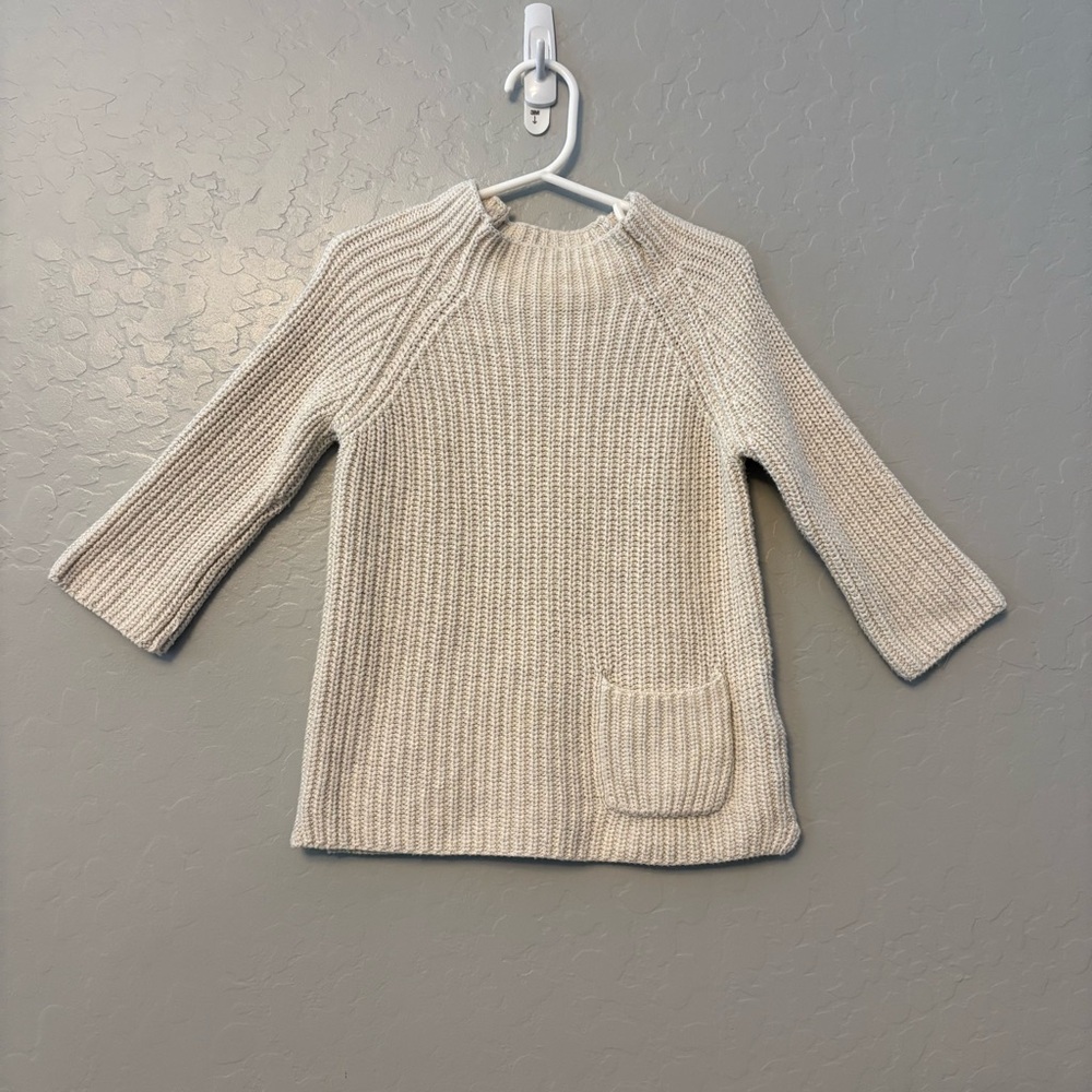 Jamie Kay OG Riley 100% cotton knit tunic in oatmeal marle size 1 year